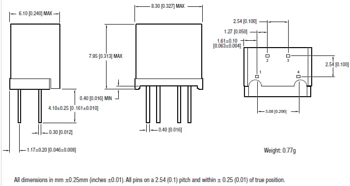 Murata Power Solutions MEU1シリーズ絶縁型1W単一出力DC/DCコンバーター